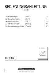 Kuppersbusch IG 646.3 Instruction Book