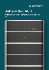 solarwatt Battery flex AC-1 Installation And Operating Instructions Manual