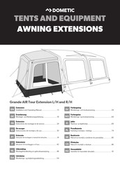 Dometic Grande AIR Tour Extension L/H Installation And Operating Manual