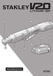 Stanley V20 LITHIUM ION SCF930 Original Instructions Manual