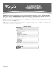 Whirlpool GFE461LVS0 User Instructions