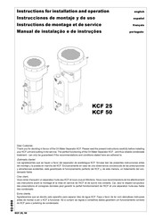 KAESER ANKCF25 Instructions For Installation And Operation Manual