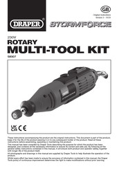 Draper StormForce 58307 Original Instructions Manual