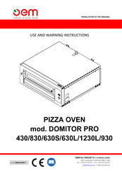 Oem DOMITOR PRO 430 Use And Instruction Manual