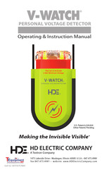 HDE V-WATCH VWS-20 Operating Instructions Manual