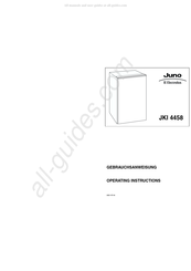 Electrolux JUNO JKI 4458 Operating Instructions Manual