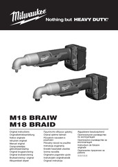Milwaukee M18 BRAID-0 Original Instructions Manual