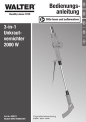 Walter WWS-UV2000-B01 User Manual