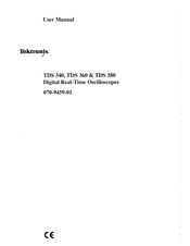Tektronix TDS 340 User Manual