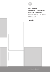 Gorenje NRK12MSJ Detailed Instructions