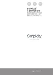 Gorenje Simplicity BO76SYW Detailed Instructions