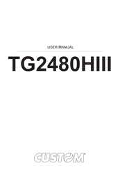 Custom Audio Electronics TG2480HIII User Manual
