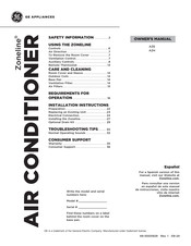 GE Zoneline AZHS09DCXXA Owner's Manual