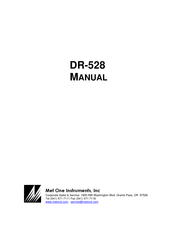 Met One Instruments DR-528 Manual