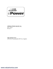 Amrel ePower SPS80-41 Operation Manual