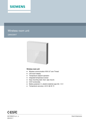Siemens QMA230KT Manual