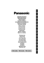 Panasonic NN-E245 Operating Instructions Manual