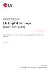 LG LPLG001-FV Owner's Manual