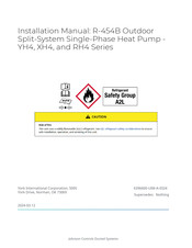 Johnson Controls York YH4 Series Installation Manual