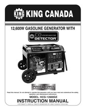 King Canada POWER FORCE KCG-12600GE Instruction Manual