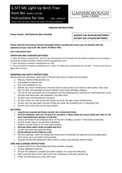 Gainsborough M949 Instructions For Use Manual