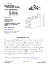 Flavor Burst CTP 80FCB-INT Operation Manual Supplement