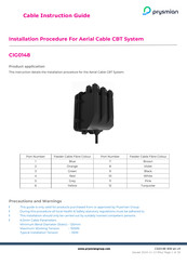 Prysmian CIG0148 Instruction Manual