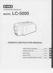 Eiki LC-5000 Owner's Instruction Manual