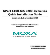 Moxa Technologies NPort 6100-G2 Series Quick Installation Manual