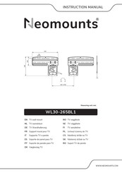 NeoMounts WL30-265BL1 Instruction Manual