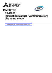 Mitsubishi Electric FR-D800 Instruction Manual