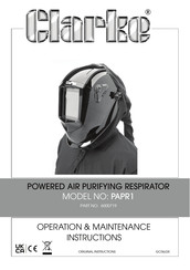 Clarke PAPR1 Operation & Maintenance Instructions Manual