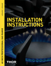 Thor Kitchen LRG60ELP Installation Instructions Manual