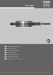 PFERD PG 3/250 S Instructions For Use Manual