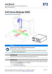 PI X-417 Series User Manual