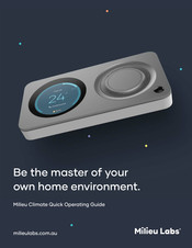 Milieu Labs Climate Operating Instructions Manual