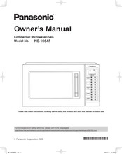 Panasonic NE-1064F Owner's Manual