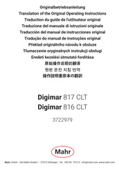 Mahr Digimar 817 CLT Operating Instructions Manual