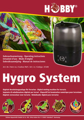 Hobby Hygro System Operating Instructions Manual