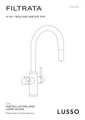 Lusso FILTRATA FIL500 Installation And Care Manual