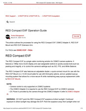 RED Compact EVF Operation Manual
