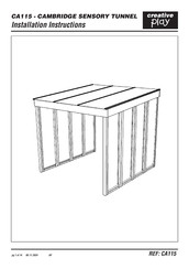 Creative Play CAMBRIDGE SENSORY TUNNEL Installation Instructions Manual