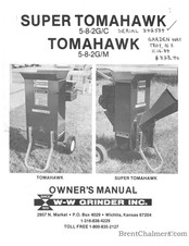 W-W Grinder SUPER TOMAHAWK 5-8-2G/C Owner's Manual