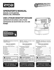 Ryobi FVH67 Operator's Manual