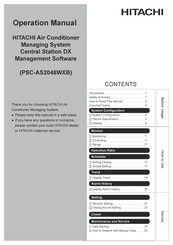 Hitachi PSC-AS2048WXB Operation Manual
