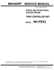 Sharp MX-PEX3 Service Manual