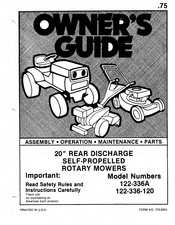 MTD 122-336A Owner's Manual