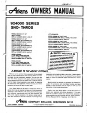 Ariens 824008 Owner's Manual