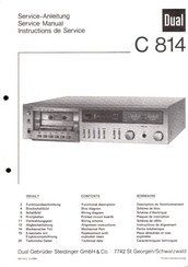 Dual C 814 Service Manual
