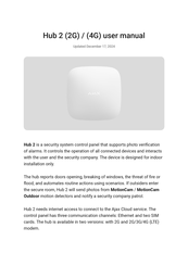 AJAX Hub 2 2G User Manual